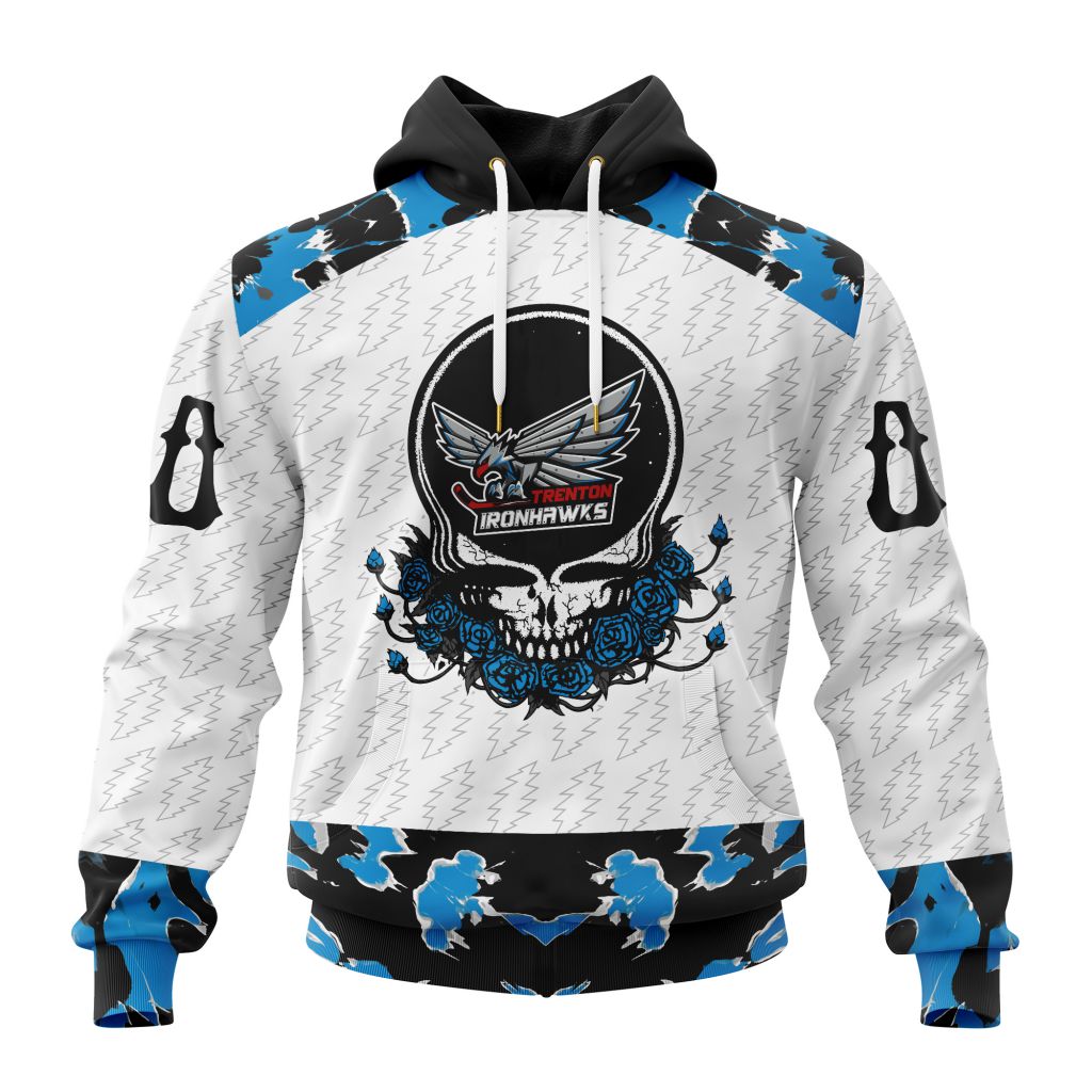 ECHL Trenton Ironhawks  Special Grateful Dead Design ST2601