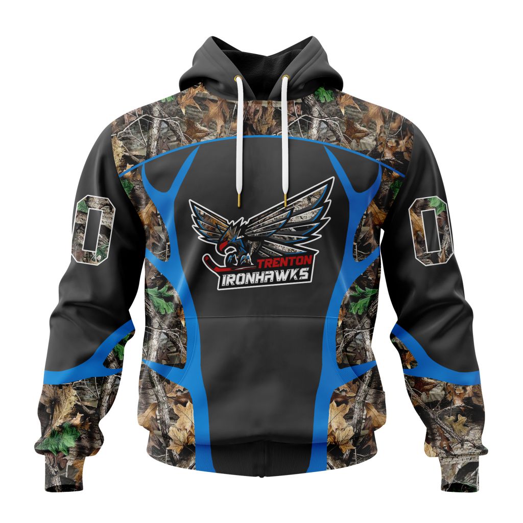 ECHL Trenton Ironhawks Personalized Camo Hunting Design ST2501