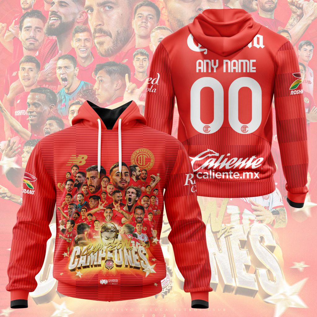 LIGA MX Deportivo Toluca 2025 Campeón de Campeones Design ST2501