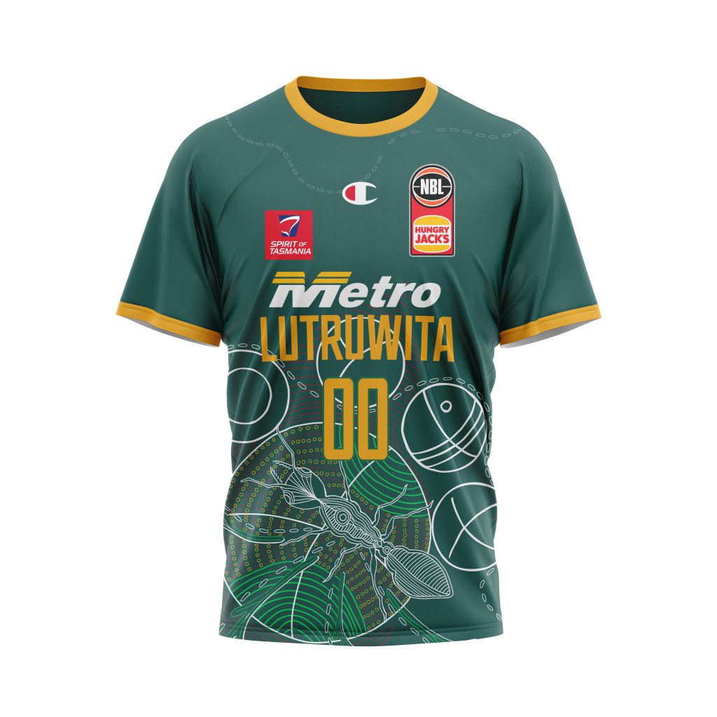 NBL Tasmania JackJumpers Indigenous Kits 2022 Vin Wears