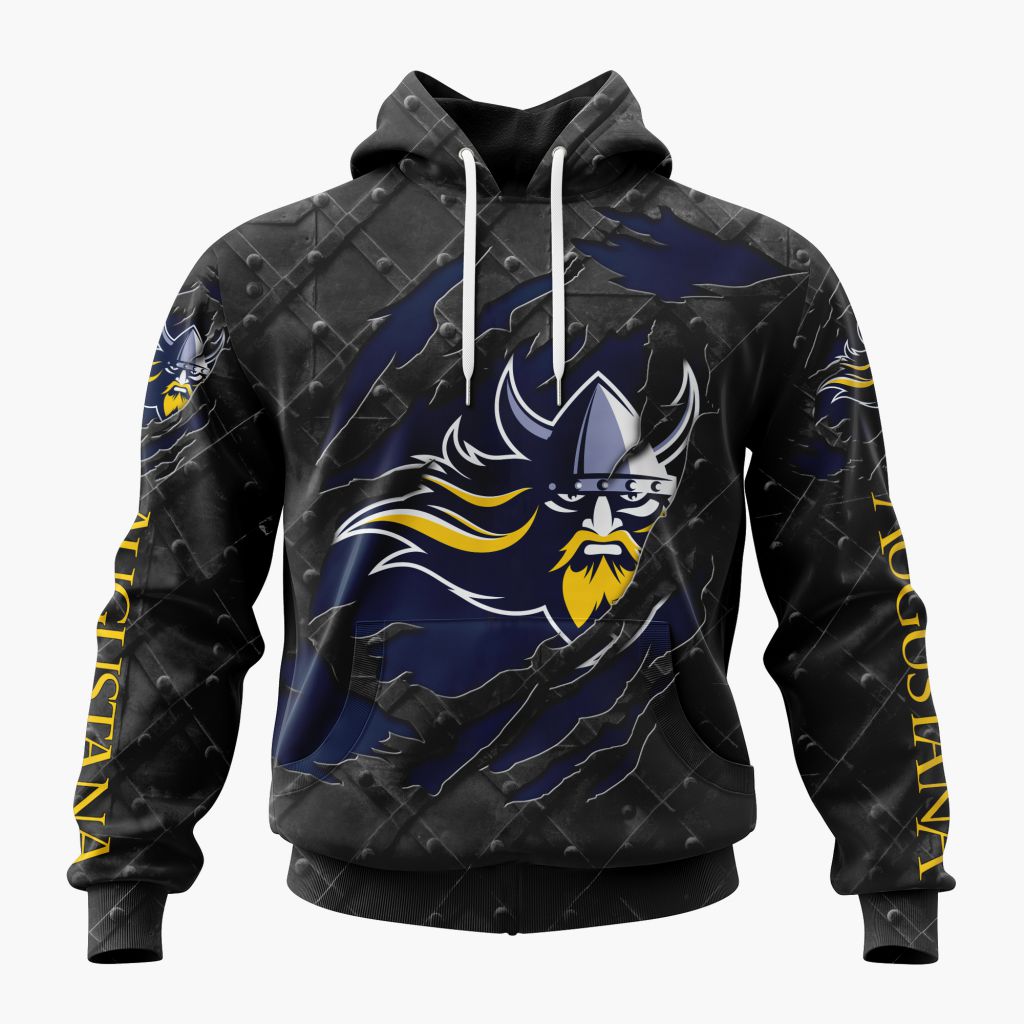 NCAA Augustana Vikings Special Black Metal Design ST2601
