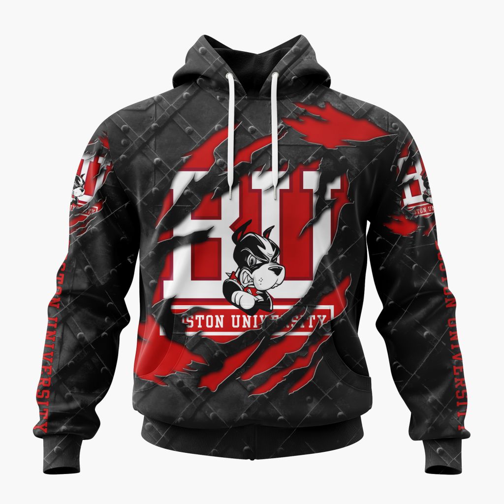 NCAA Boston University Terriers Special Black Metal Design ST2601