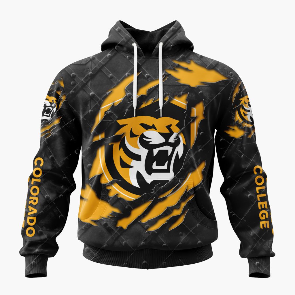 NCAA Colorado College Tigers Special Black Metal Design ST2601