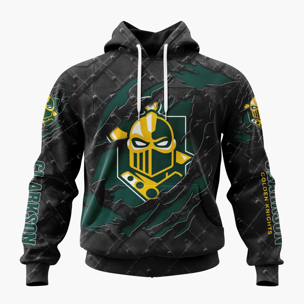 NCAA Clarkson Golden Knights Special Black Metal Design ST2601