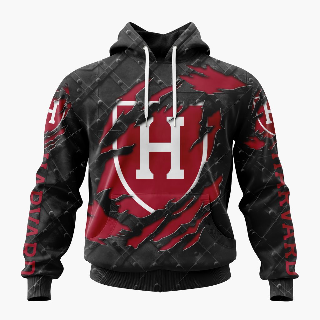 NCAA Harvard Crimson Special Black Metal Design ST2601