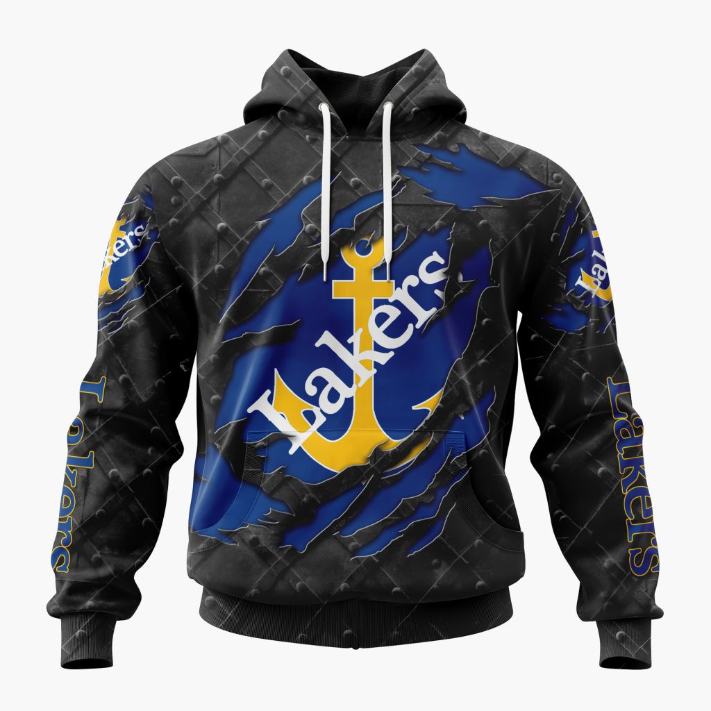 NCAA Lake Superior State Lakers Special Black Metal Design ST2601