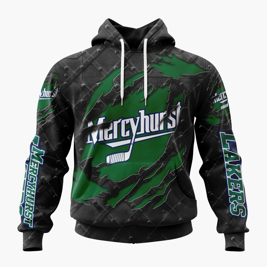 NCAA Mercyhurst Lakers Special Black Metal Design ST2601