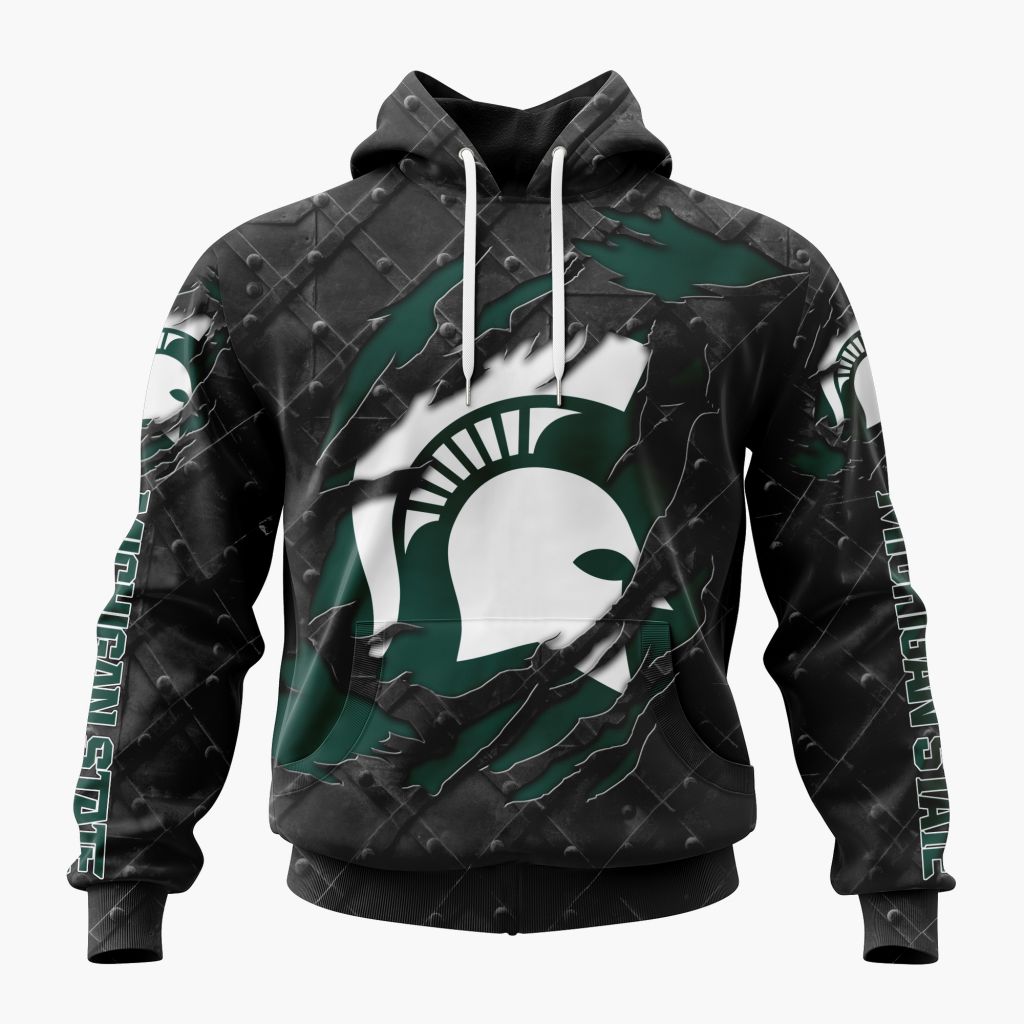 NCAA Michigan State Spartans Special Black Metal Design ST2601