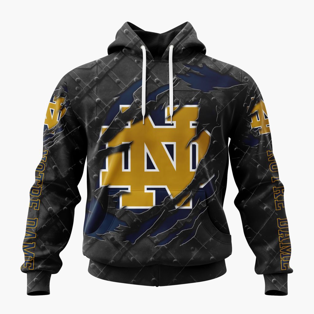 NCAA Notre Dame Fighting Irish Special Black Metal Design ST2601