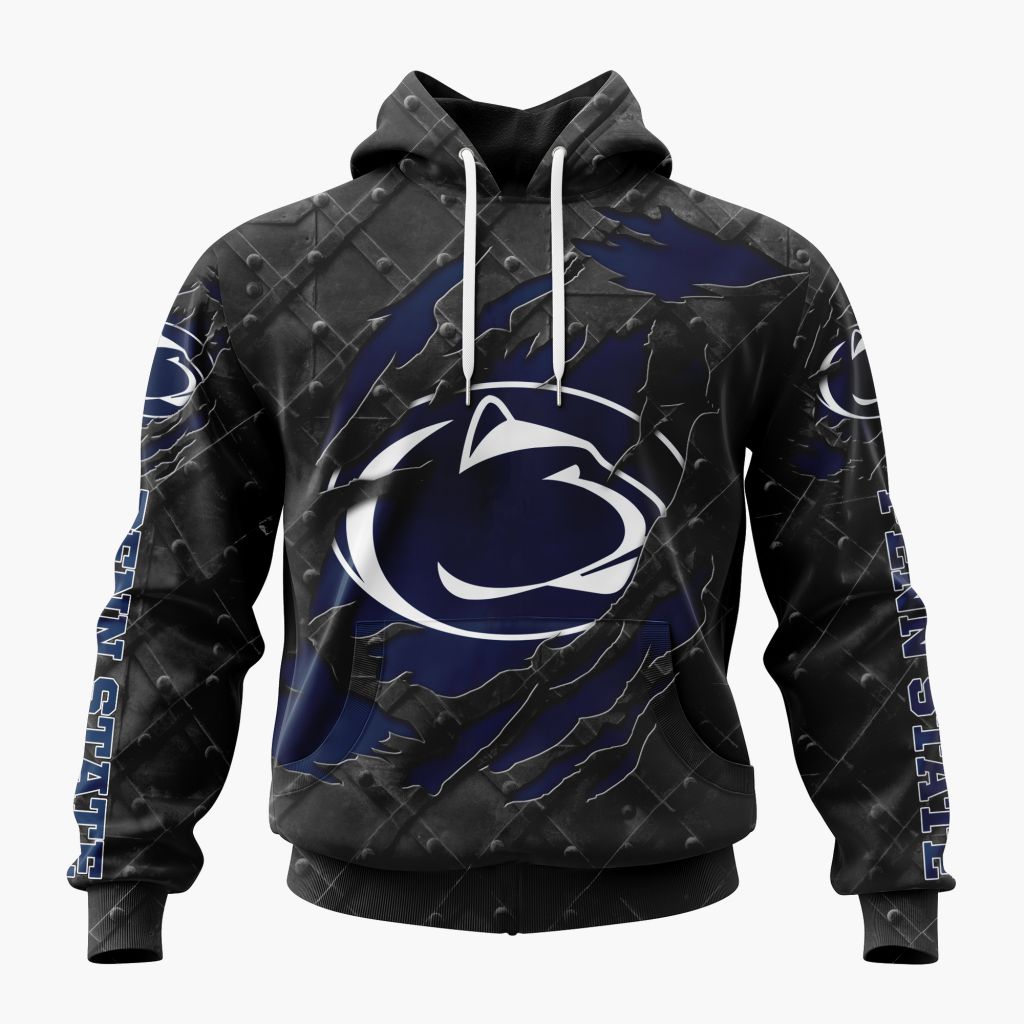 NCAA Penn State Nittany Lions Special Black Metal Design ST2601