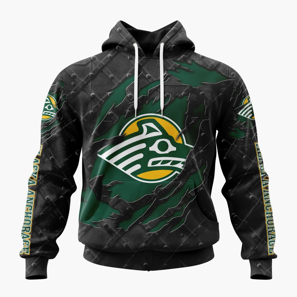 NCAA Alaska Anchorage Seawolves Special Black Metal Design ST2601