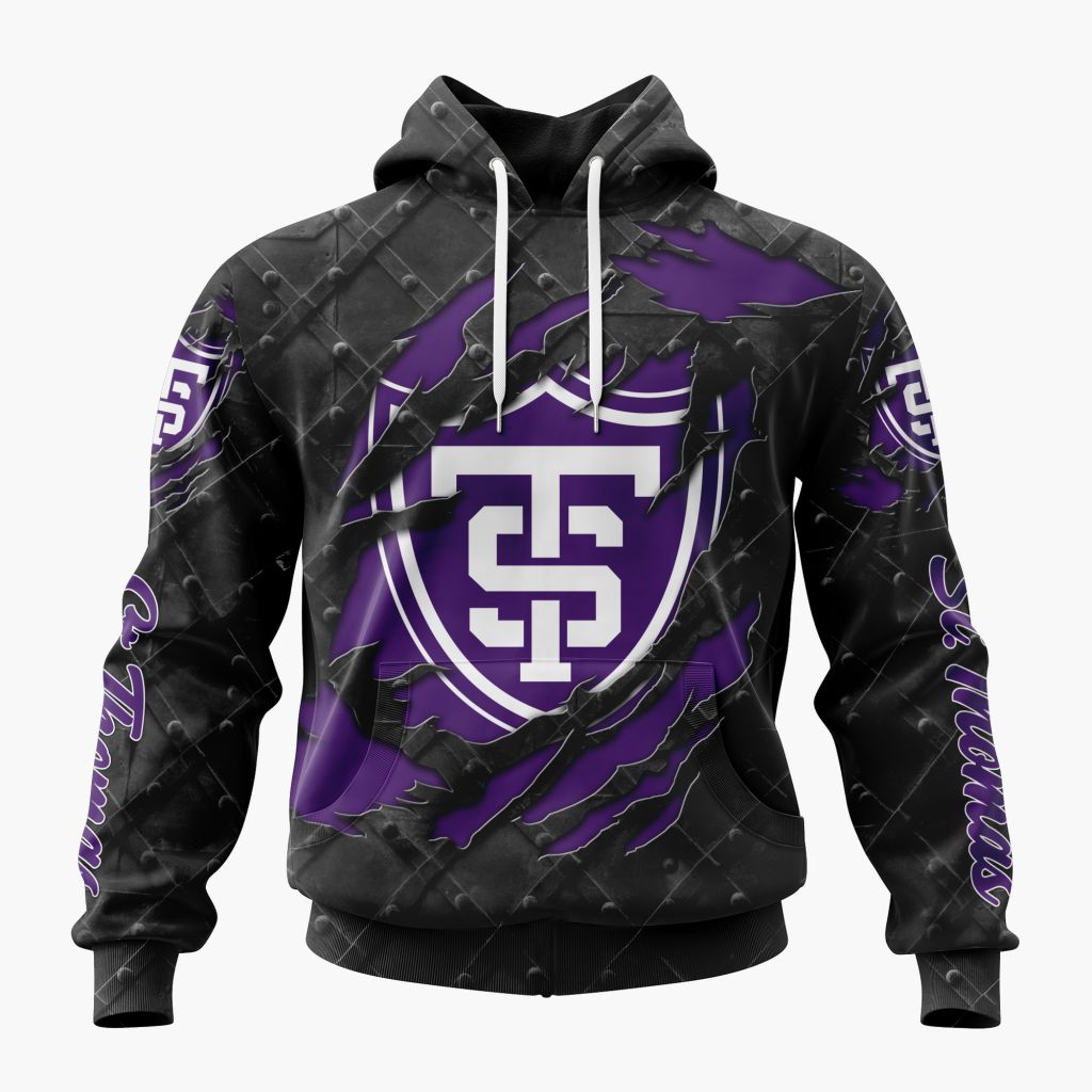 NCAA St. Thomas Tommies Special Black Metal Design ST2601