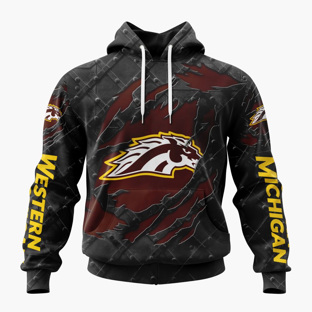 NCAA Western Michigan Broncos Special Black Metal Design ST2601