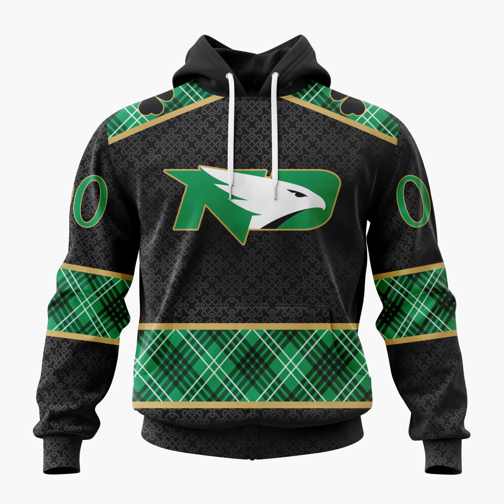NCAA North Dakota Fighting Hawks Personalized St.Patrick's Day Design ST2602