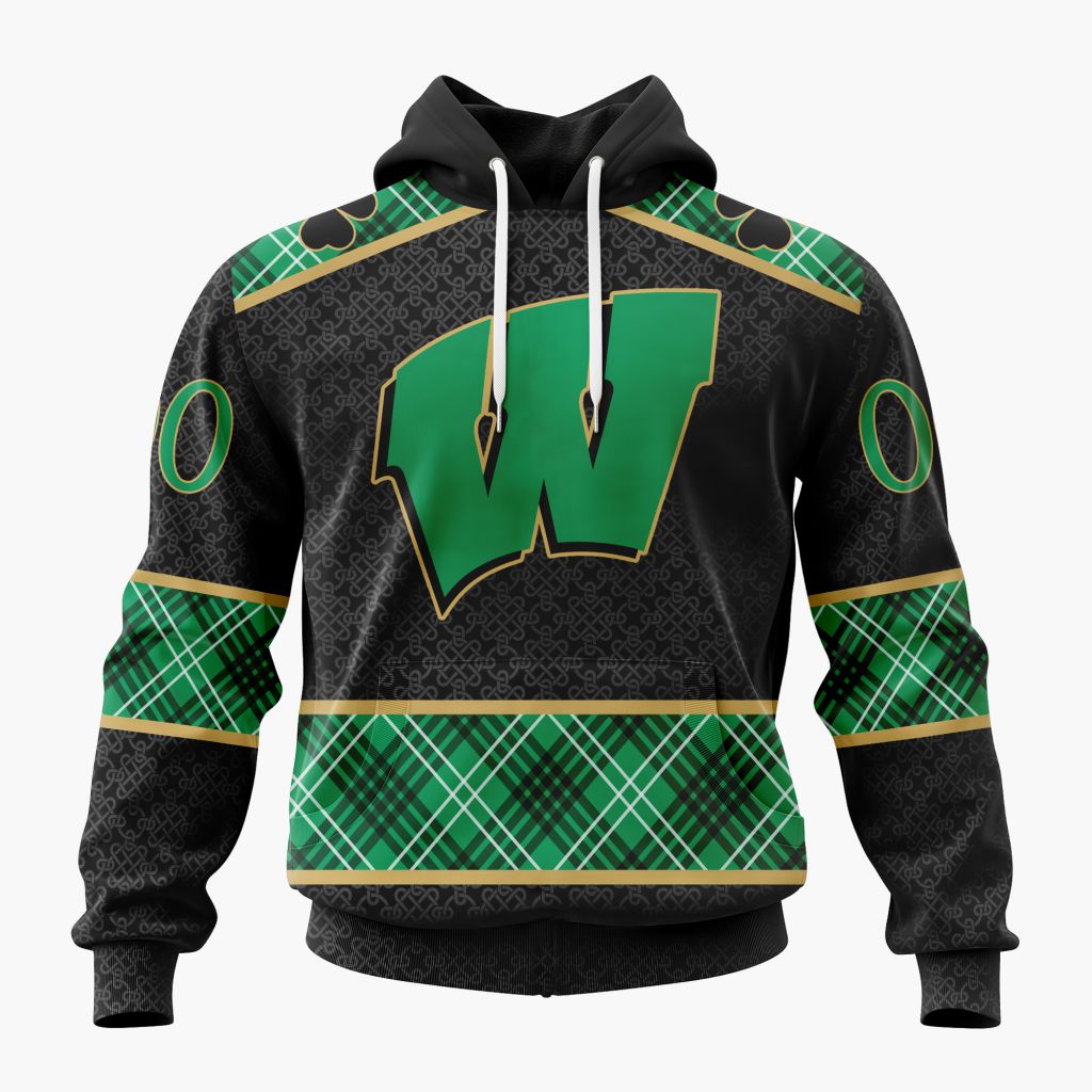 NCAA Wisconsin Badgers Personalized St.Patrick's Day Design ST2602