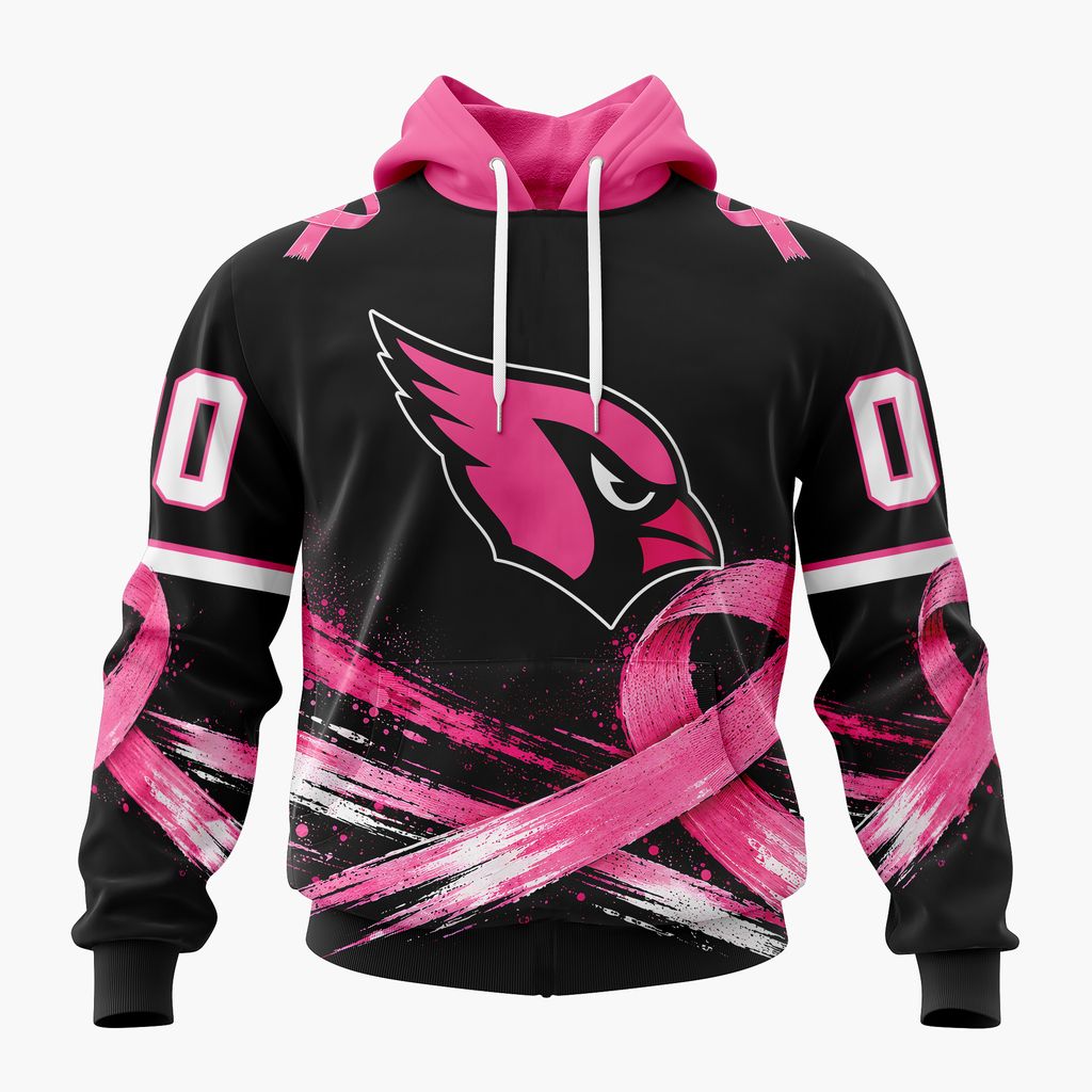 NFL Arizona Cardinals Personalized Pink Fights Breast Cancer Design ST2601