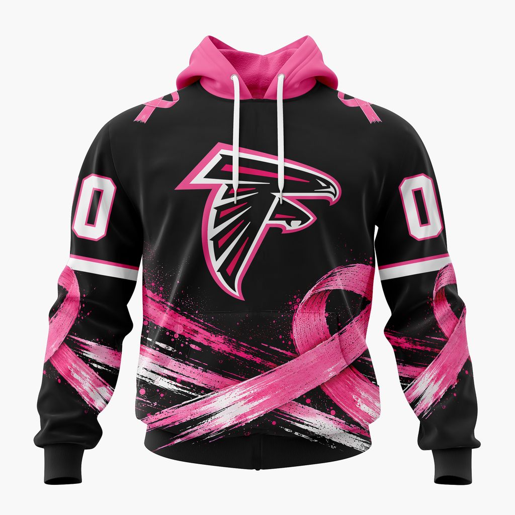 NFL Atlanta Falcons Personalized Pink Fights Breast Cancer Design ST2601