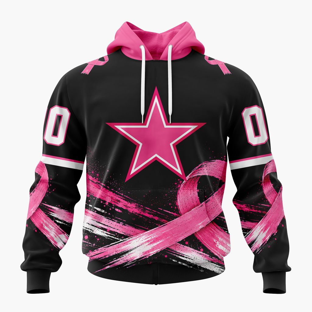 NFL Dallas Cowboys Personalized Pink Fights Breast Cancer Design ST2601