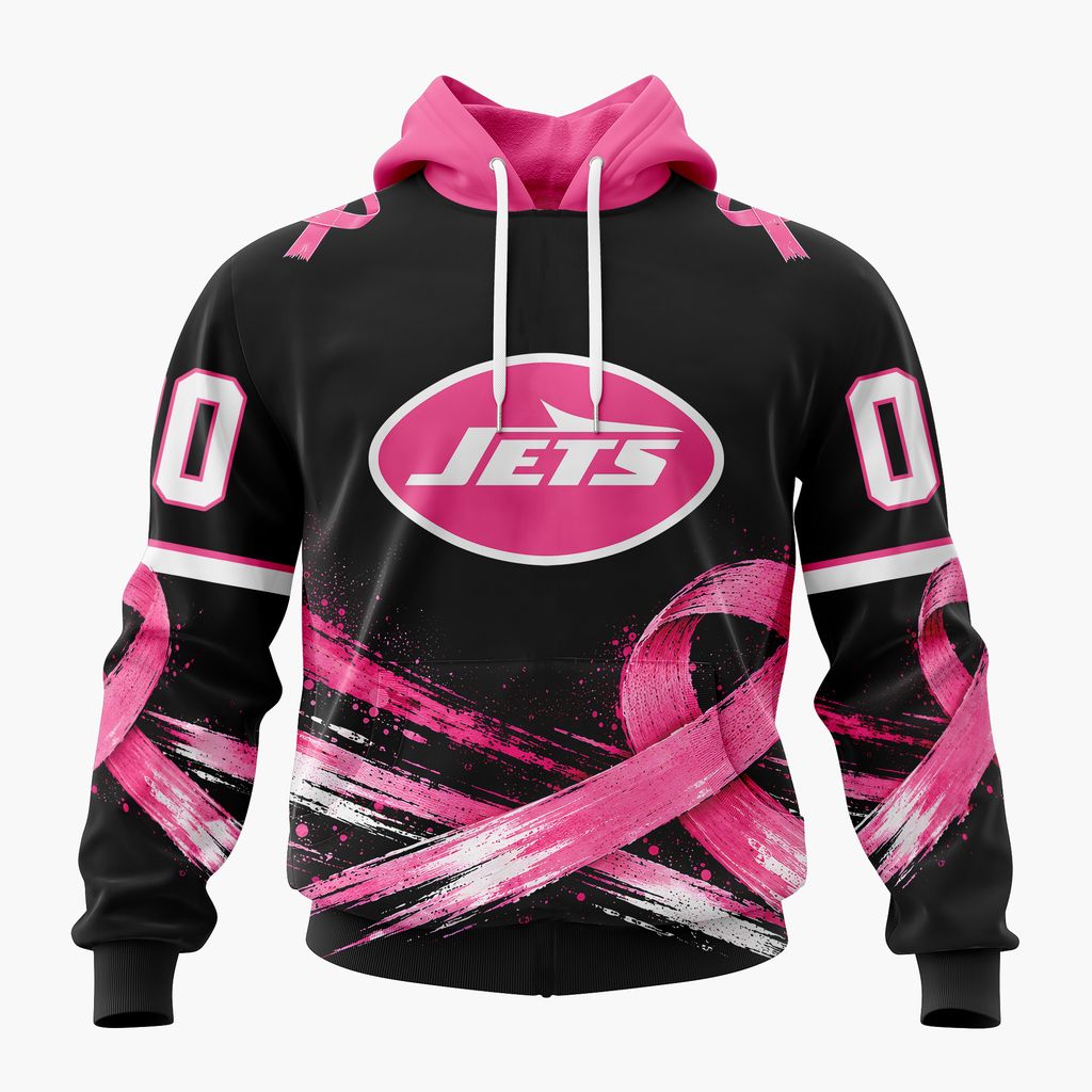 NFL New York Jets Personalized Pink Fights Breast Cancer Design ST2601