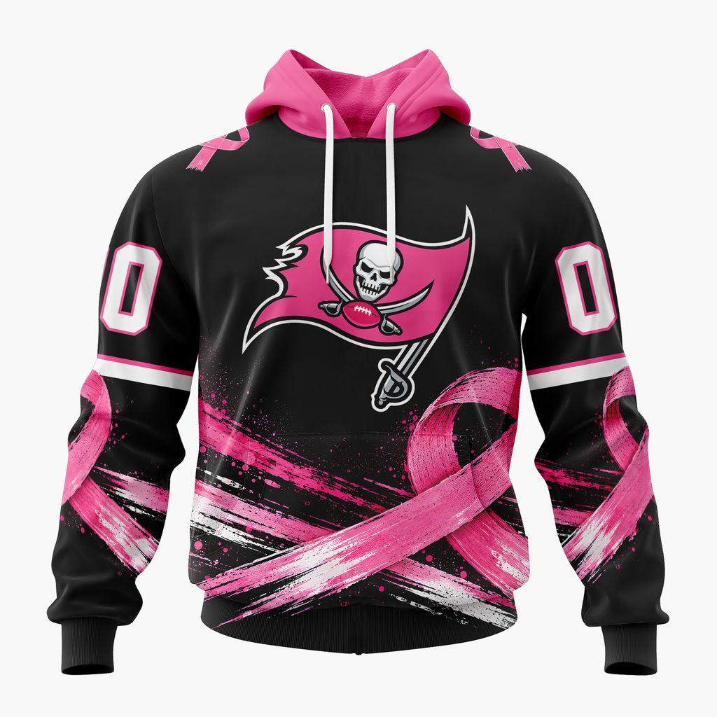 NFL Tampa Bay Buccaneers Personalized Pink Fights Breast Cancer Design ST2601