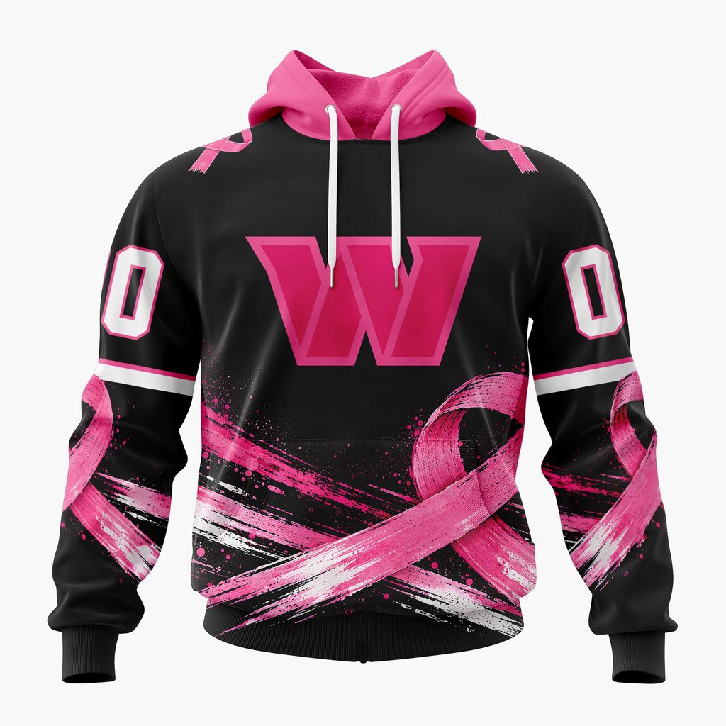 NFL Washington Commanders Personalized Pink Fights Breast Cancer Design ST2601