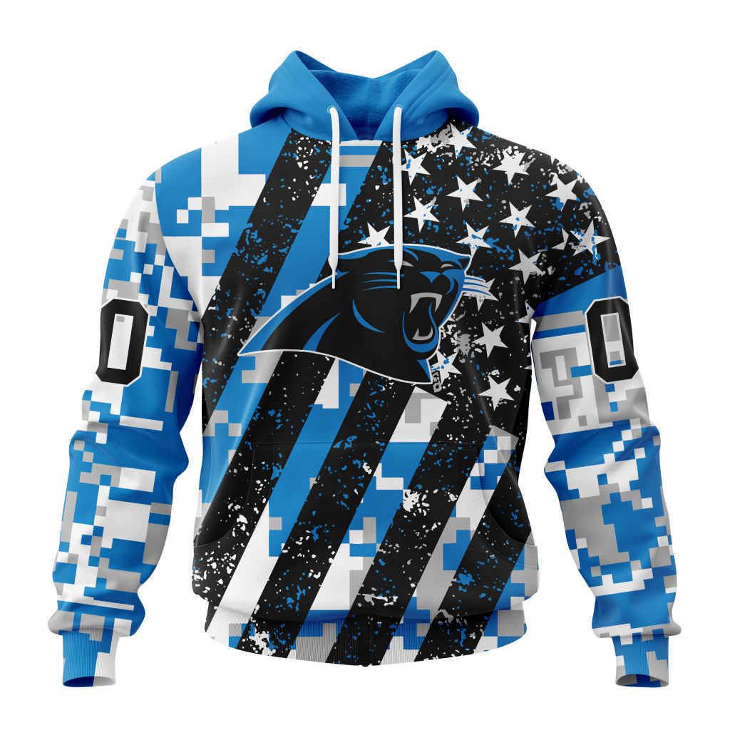 NFL Carolina Panthers Special Camo Design For Veterans Day ST2302