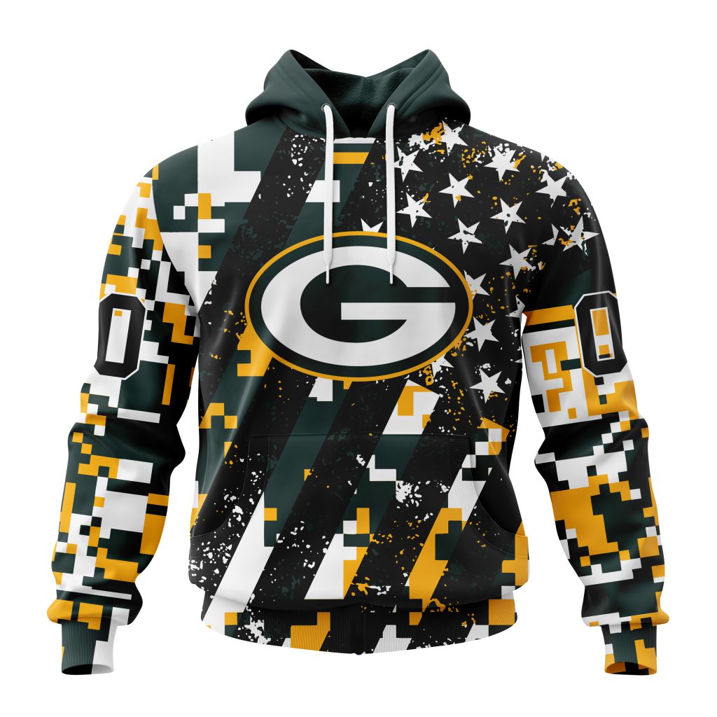 NFL Green Bay Packers Special Camo Design For Veterans Day ST2302