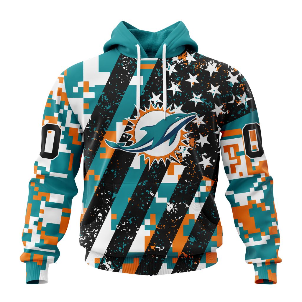 NFL Miami Dolphins Special Camo Design For Veterans Day ST2302