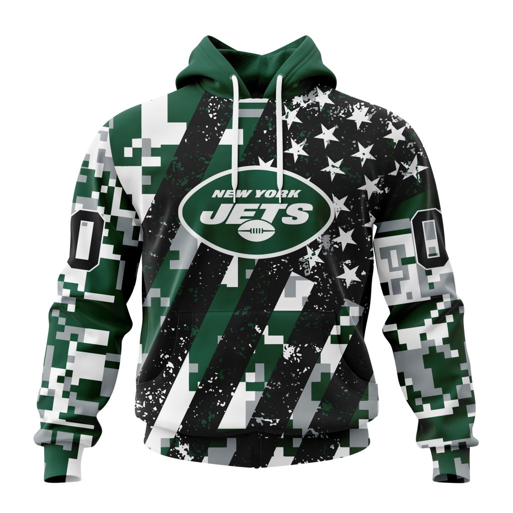 NFL New York Jets Special Camo Design For Veterans Day ST2302