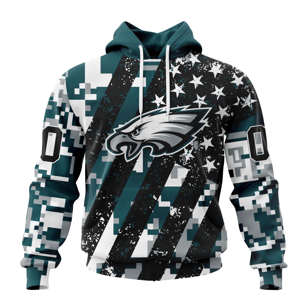 NFL Philadelphia Eagles Special Camo Design For Veterans Day ST2302