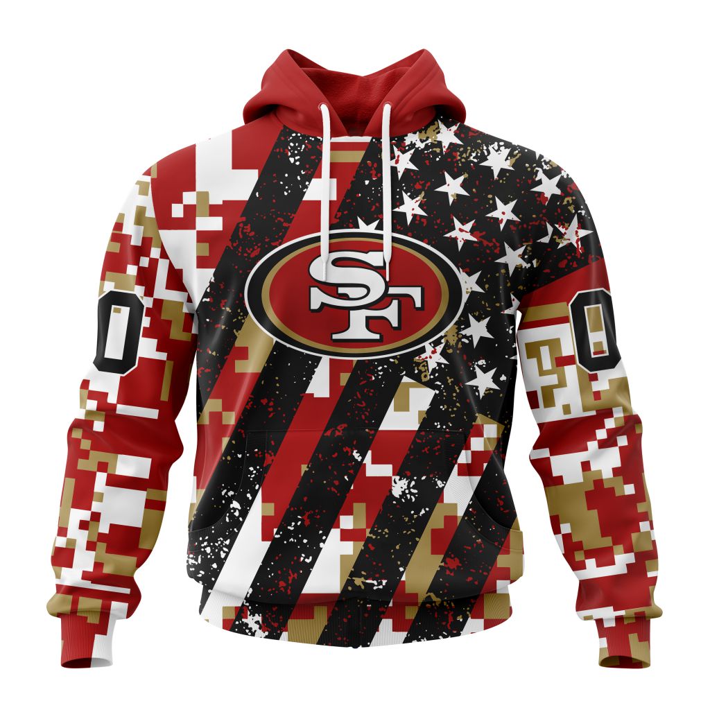 NFL San Francisco 49ers Special Camo Design For Veterans Day ST2302