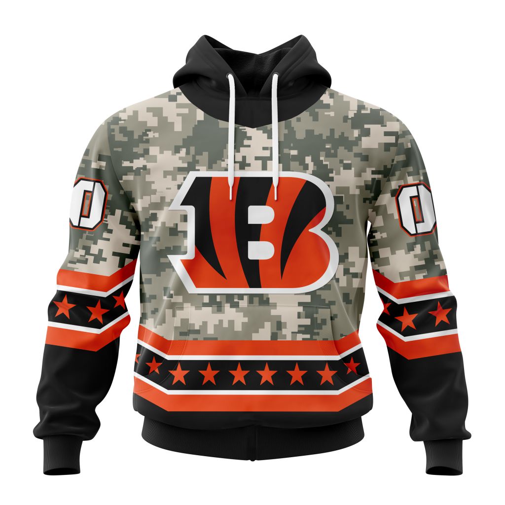 NFL Cincinnati Bengals Special Camo Design For Veterans Day ST2301