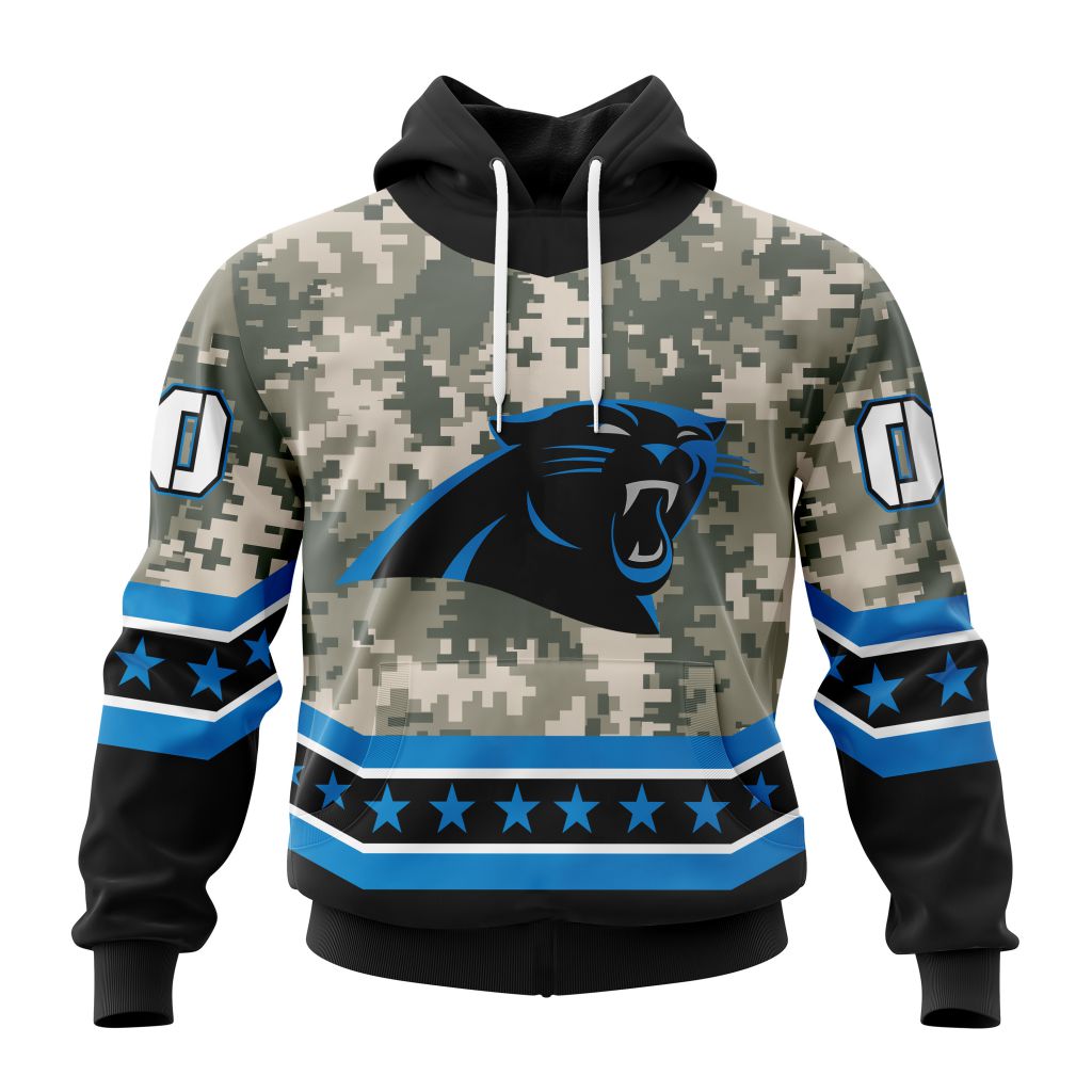 NFL Carolina Panthers Special Camo Design For Veterans Day ST2301