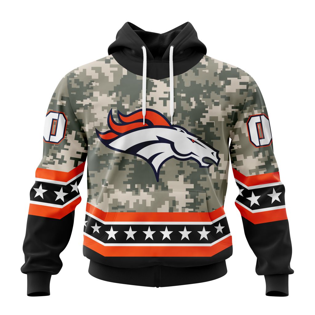 NFL Denver Broncos Special Camo Design For Veterans Day ST2301