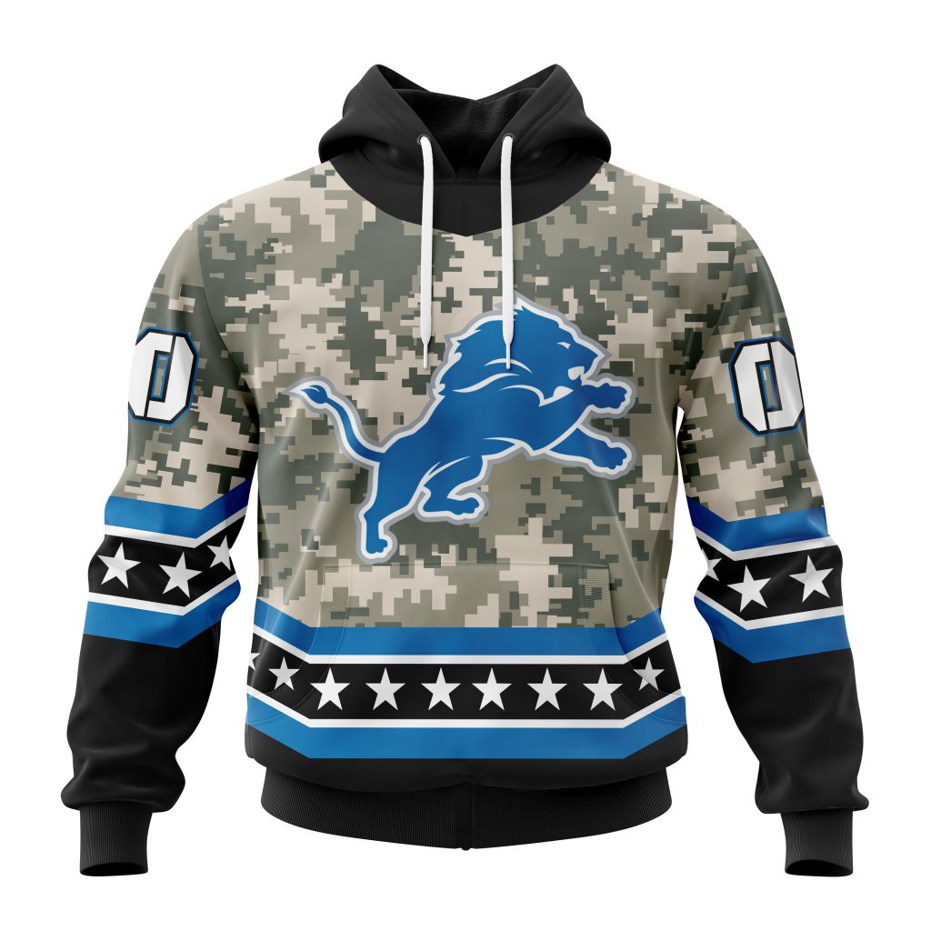 NFL Detroit Lions Special Camo Design For Veterans Day ST2301