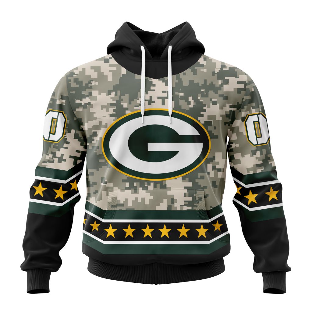 NFL Green Bay Packers Special Camo Design For Veterans Day ST2301