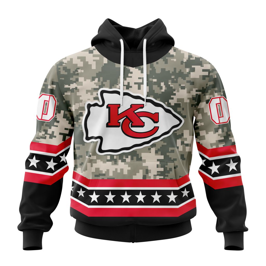 NFL Kansas City Chiefs Special Camo Design For Veterans Day ST2301