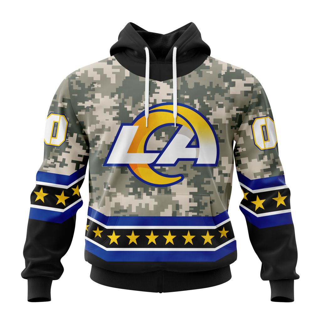 NFL Los Angeles Rams Special Camo Design For Veterans Day ST2301