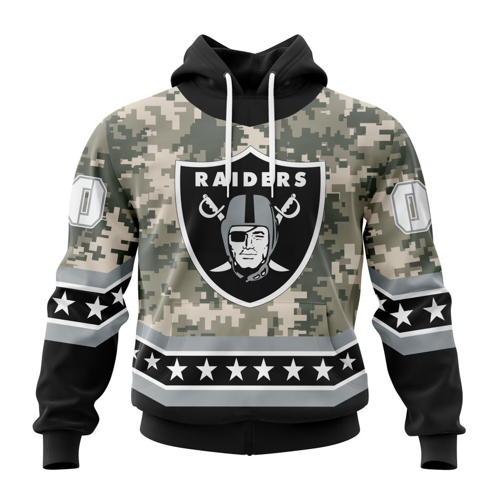NFL Las Vegas Raiders Special Camo Design For Veterans Day ST2301