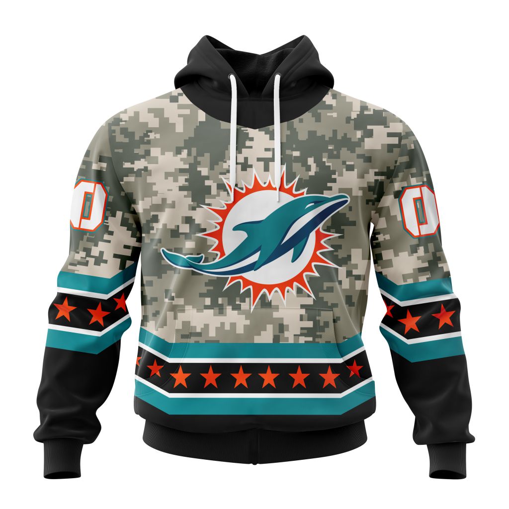 NFL Miami Dolphins Special Camo Design For Veterans Day ST2301