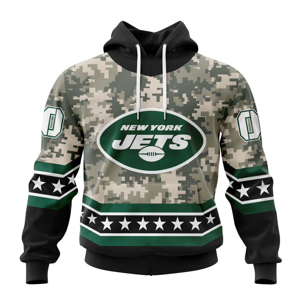 NFL New York Jets Special Camo Design For Veterans Day ST2301
