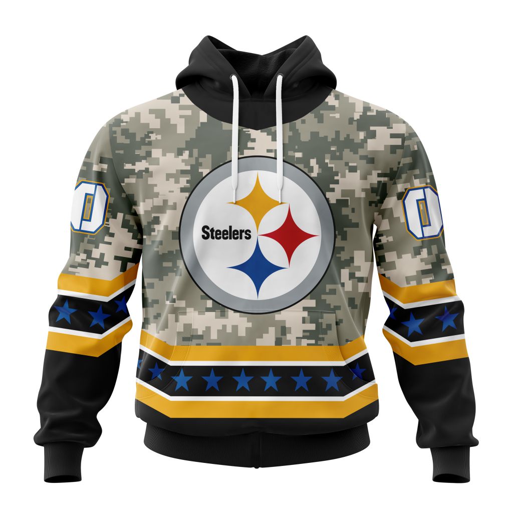 NFL Pittsburgh Steelers Special Camo Design For Veterans Day ST2301