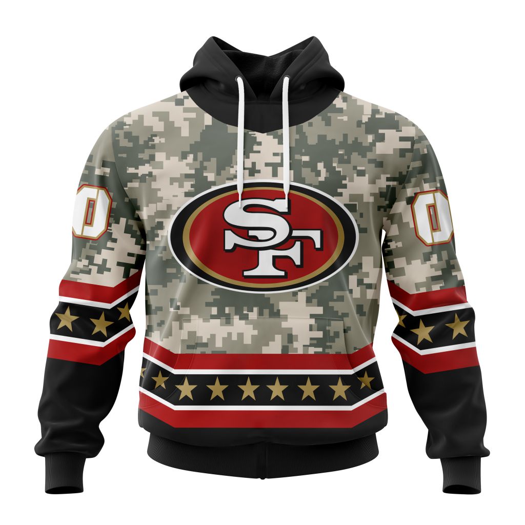 NFL San Francisco 49ers Special Camo Design For Veterans Day ST2301