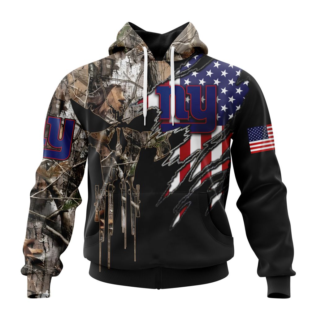 NFL New York Giants Special Camo Hunting Design With Skull Art ST2303