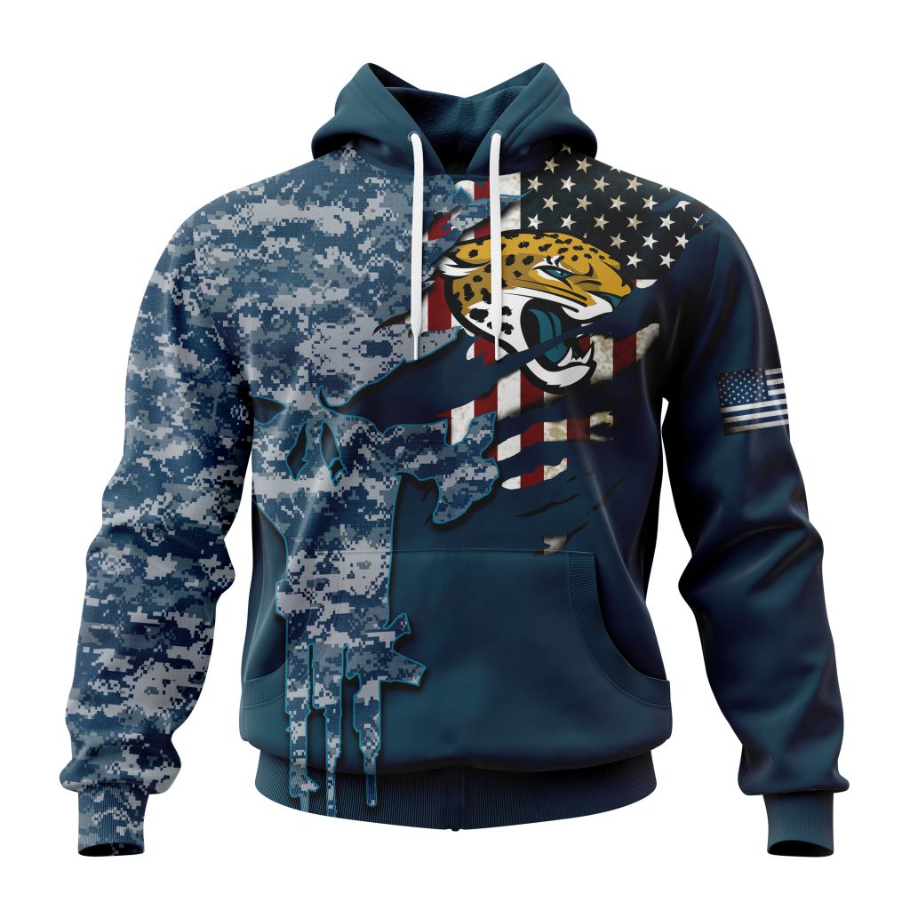 NFL Jacksonville Jaguars Special Navy Camo Veteran Design ST2301
