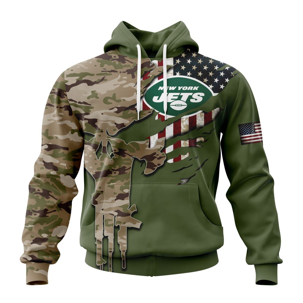 NFL New York Jets Special Camo Design For Veterans Day GK9