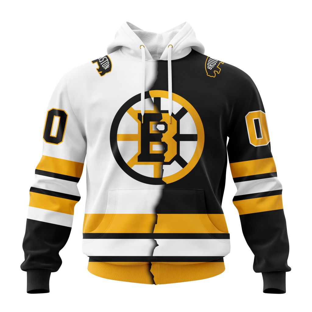 NHL Boston Bruins Personalized New 2025/2026 Away Mix Home Design