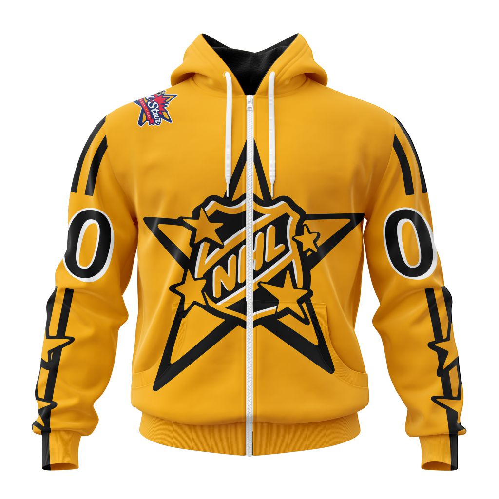 NHL Central Division Personalized 2024 NHL AllStar Game Yellow Kits