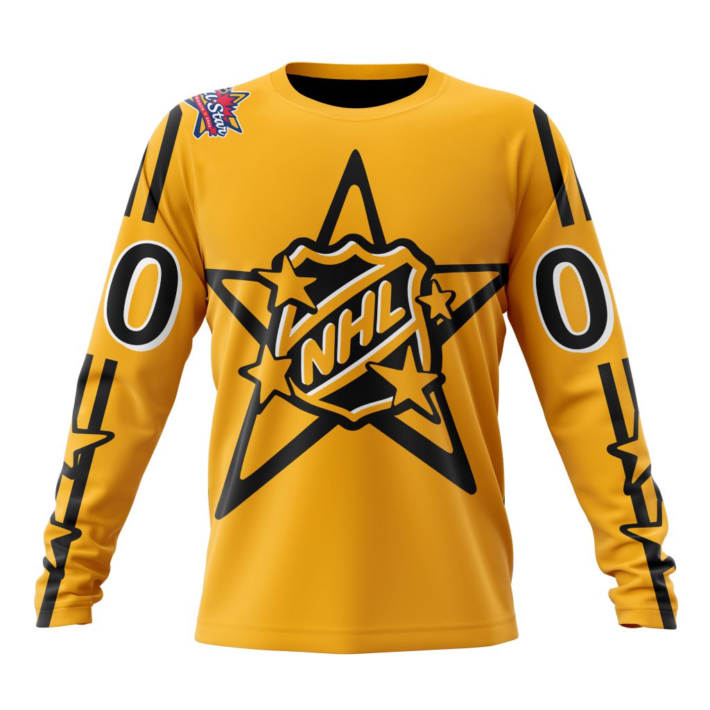 NHL Central Division Personalized 2024 NHL AllStar Game Yellow Kits