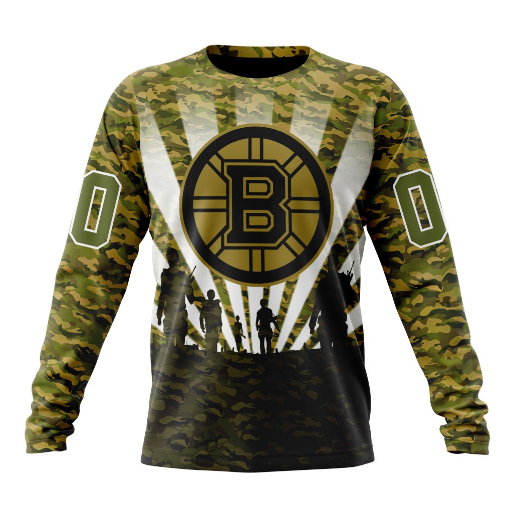 Camo jerseys for Veteran's Day  Boston bruins, Bruins hockey, Camo jersey
